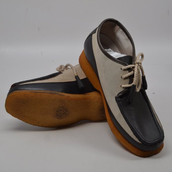 Knicks- Brown and Beige Leather - Picture 1 of 4